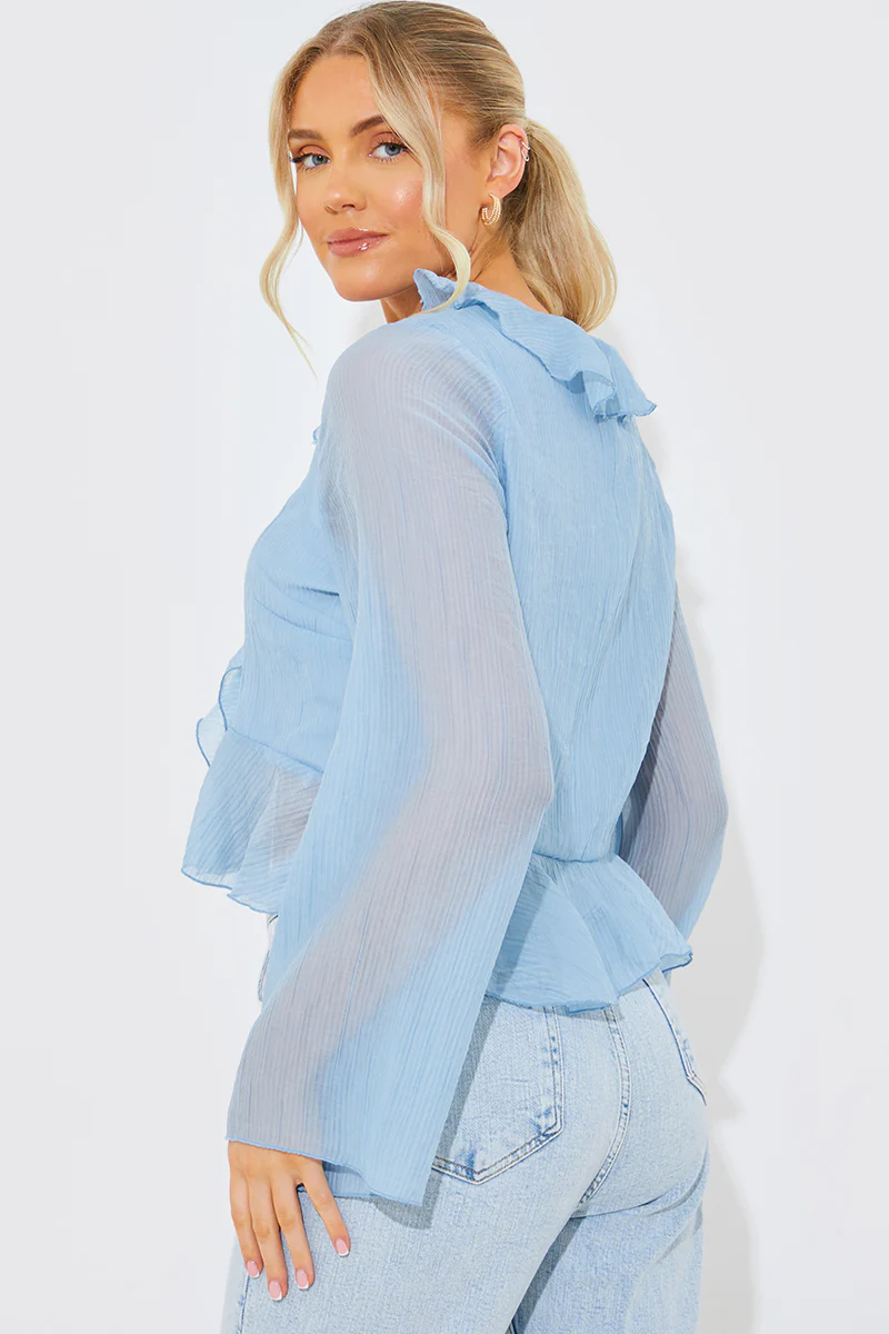 Chiffon Frill Blouse - Image 4