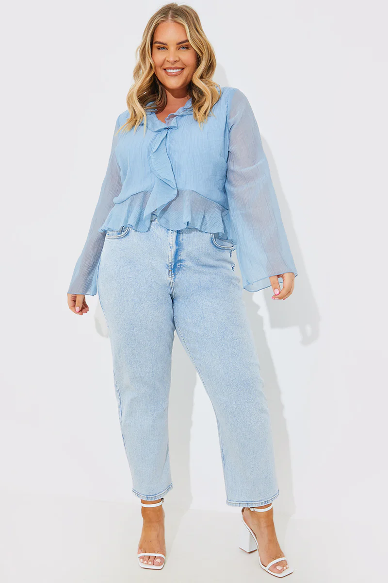 Chiffon Frill Blouse - Image 6