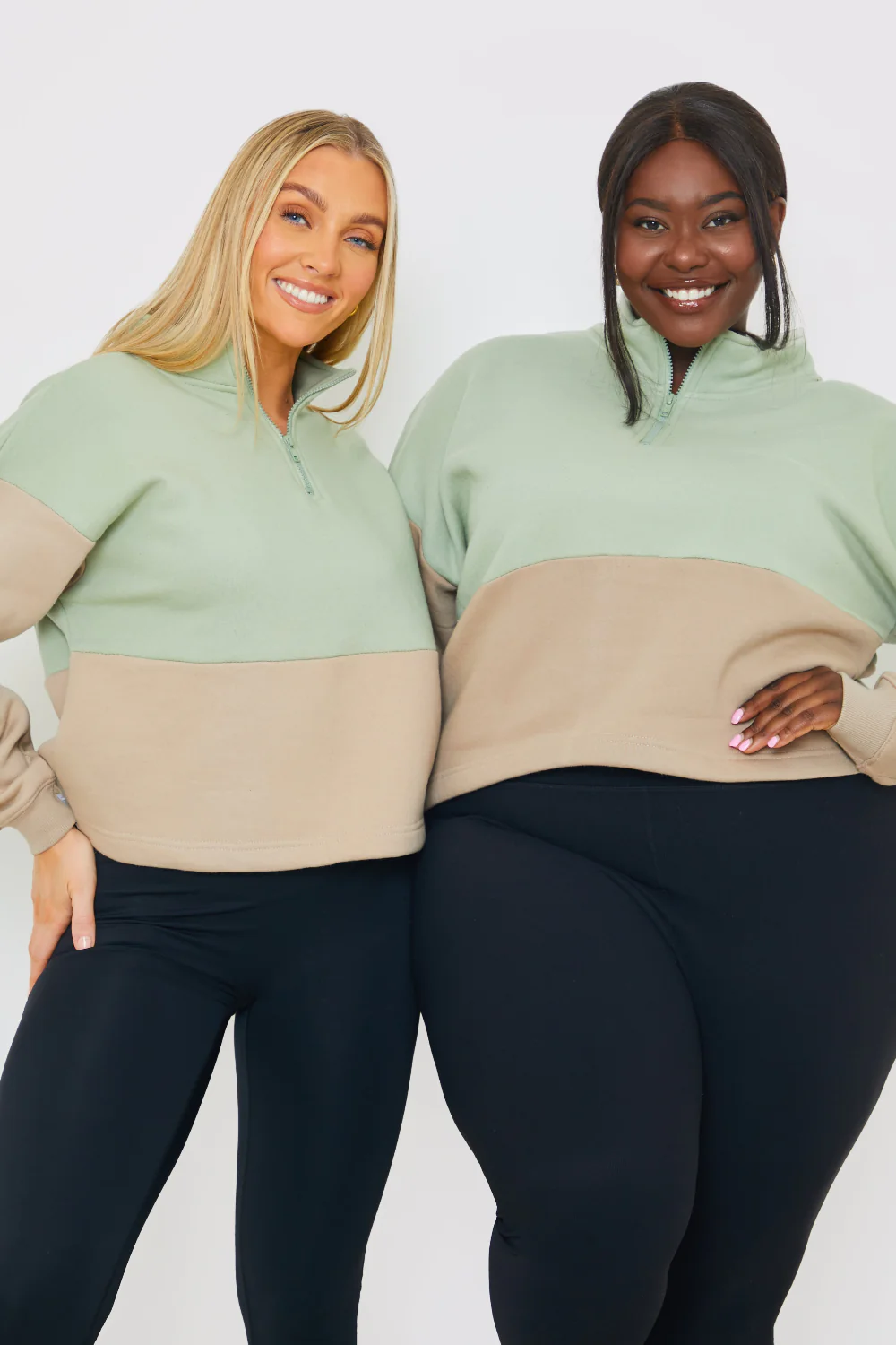 Colourblock Half Zip Sweatshirt - Image 2