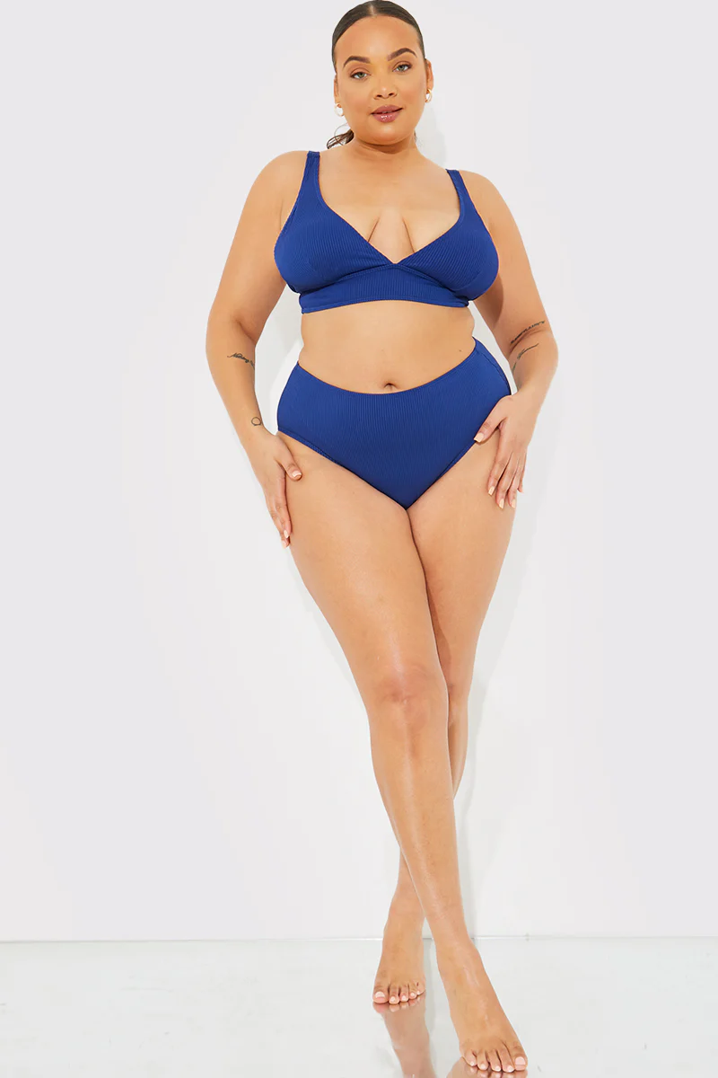 Contour Rib High Waisted High Leg Bikini Bottom - Image 6