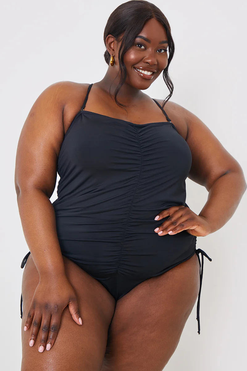 Control Ruched Tie Side Swimsuit - Image 6