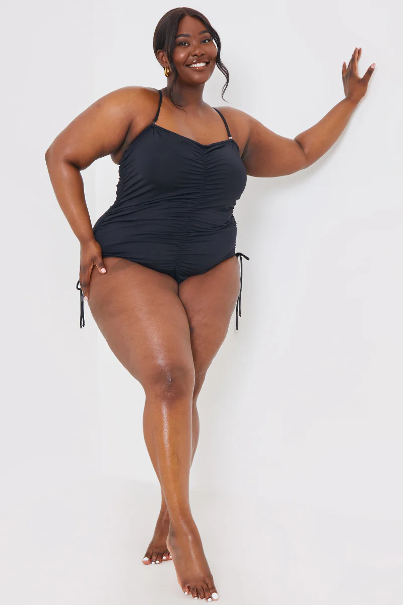 Control Ruched Tie Side Swimsuit - Image 7