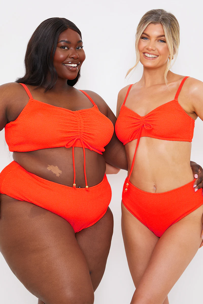 Control Textured High Waist Bikini Bottom - Image 5