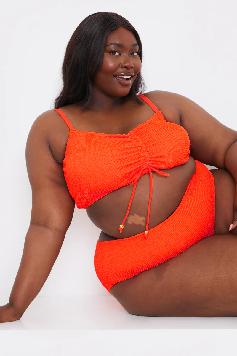 Control Textured High Waist Bikini Bottom - Image 6