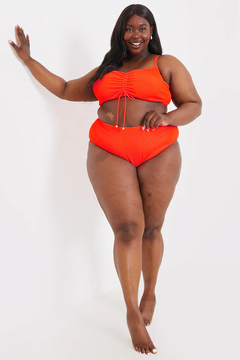 Control Textured High Waist Bikini Bottom - Image 7