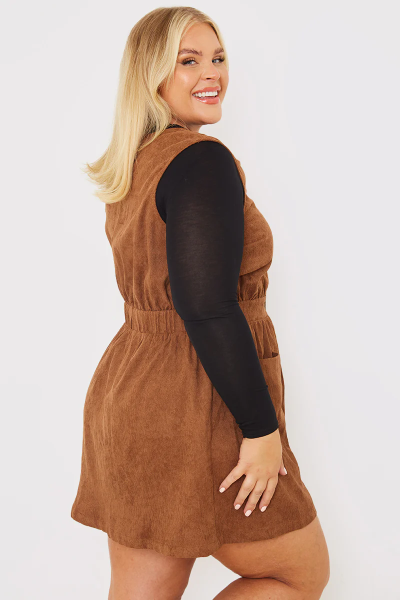 Corduroy Pinafore Dress - Image 4