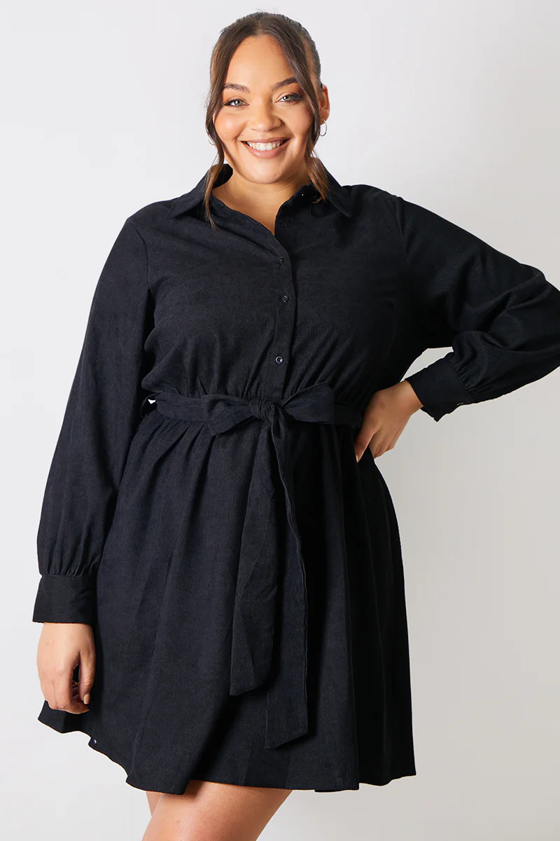 Corduroy Shirt Dress - Image 3