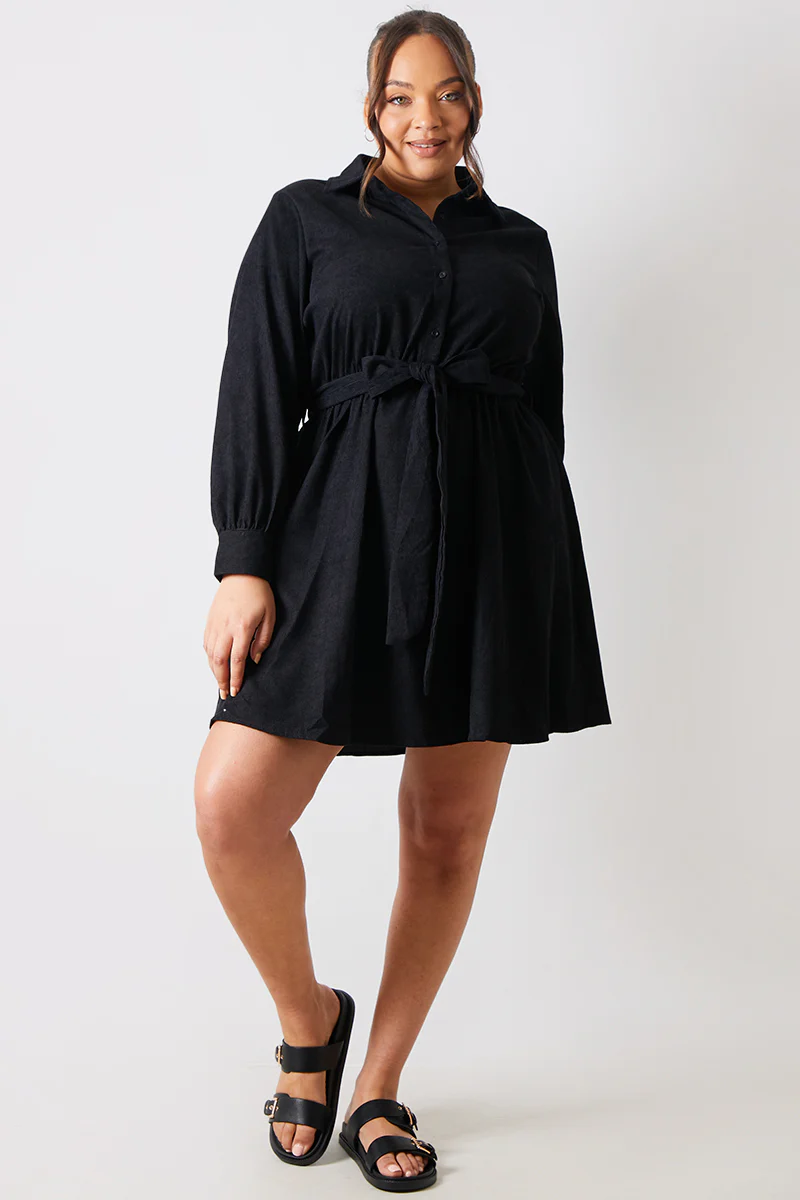 Corduroy Shirt Dress - Image 4