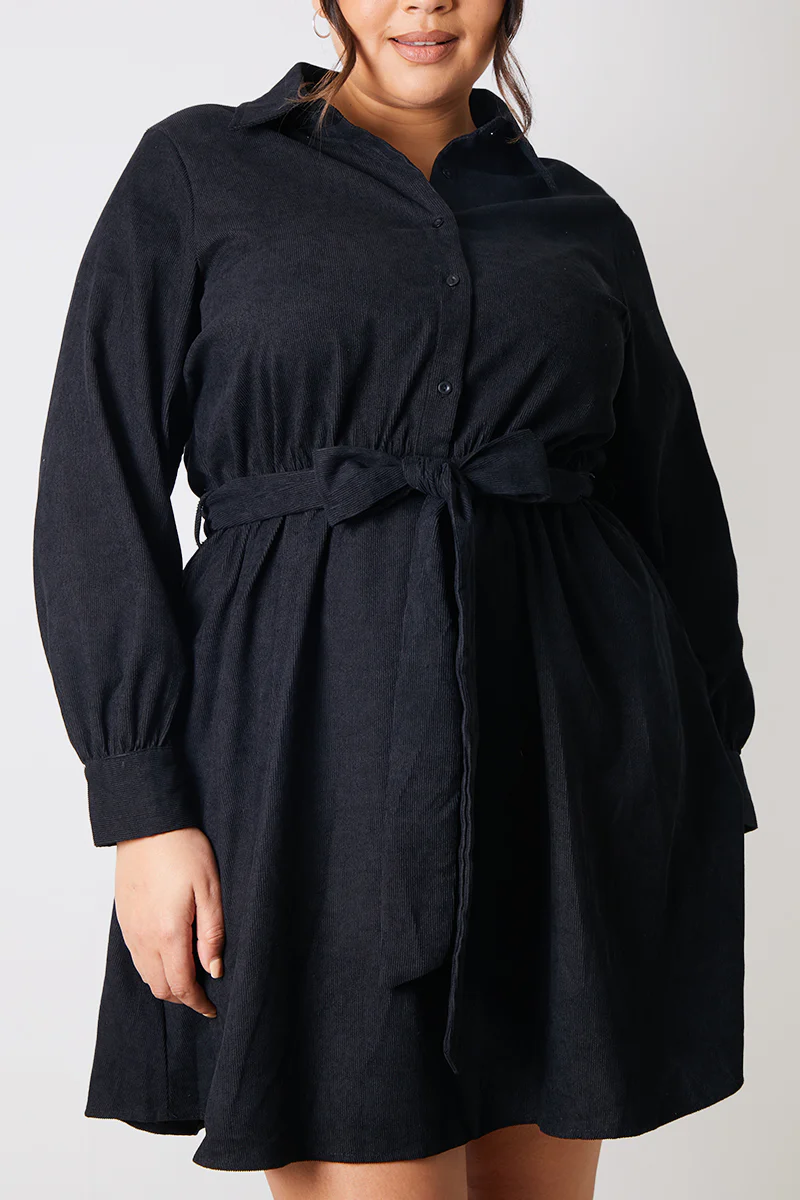 Corduroy Shirt Dress - Image 5