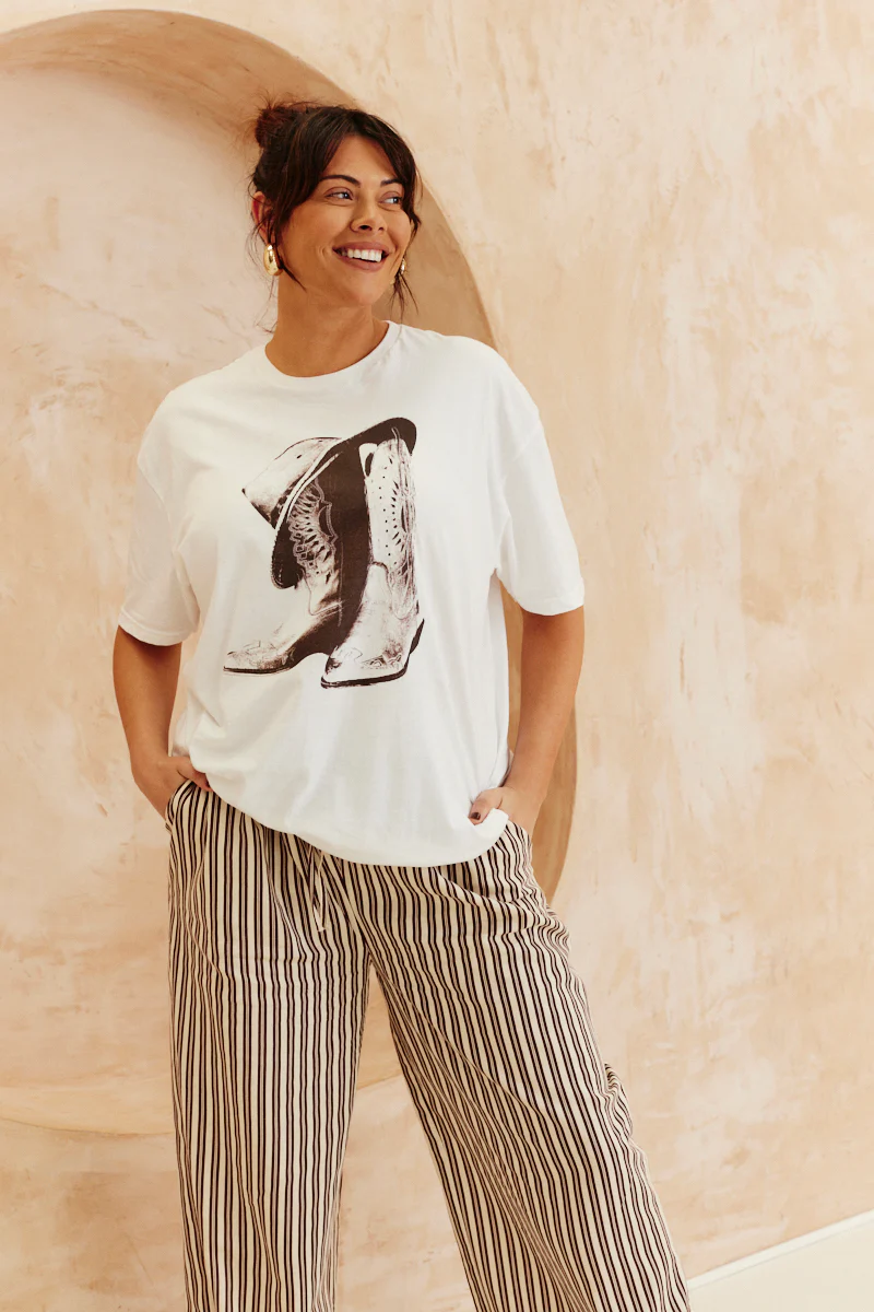 Cowboy Hat And Boots Graphic T-Shirt - Image 8