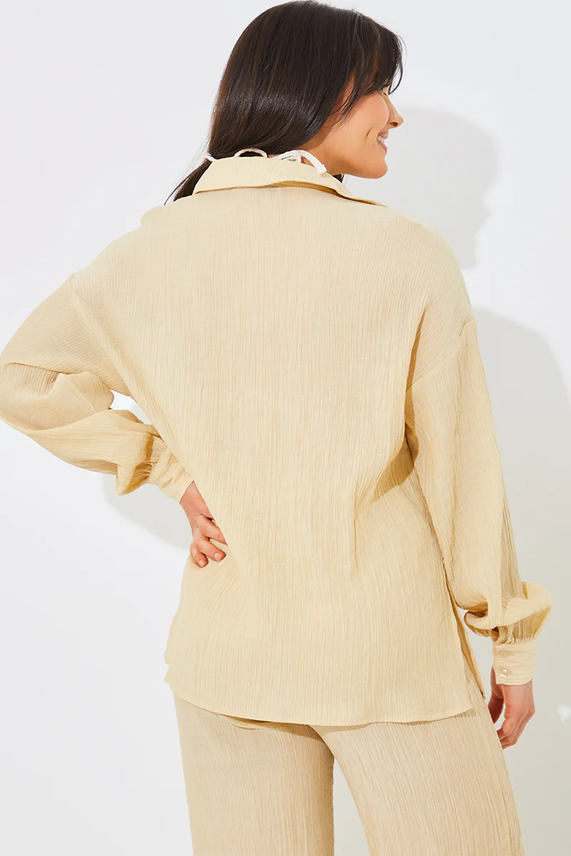 Crinkle Oversized Shirt - Image 4