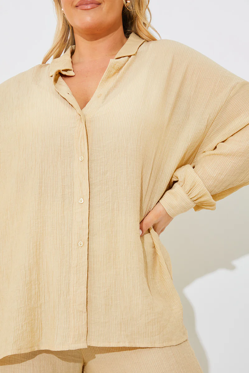 Crinkle Oversized Shirt - Image 7