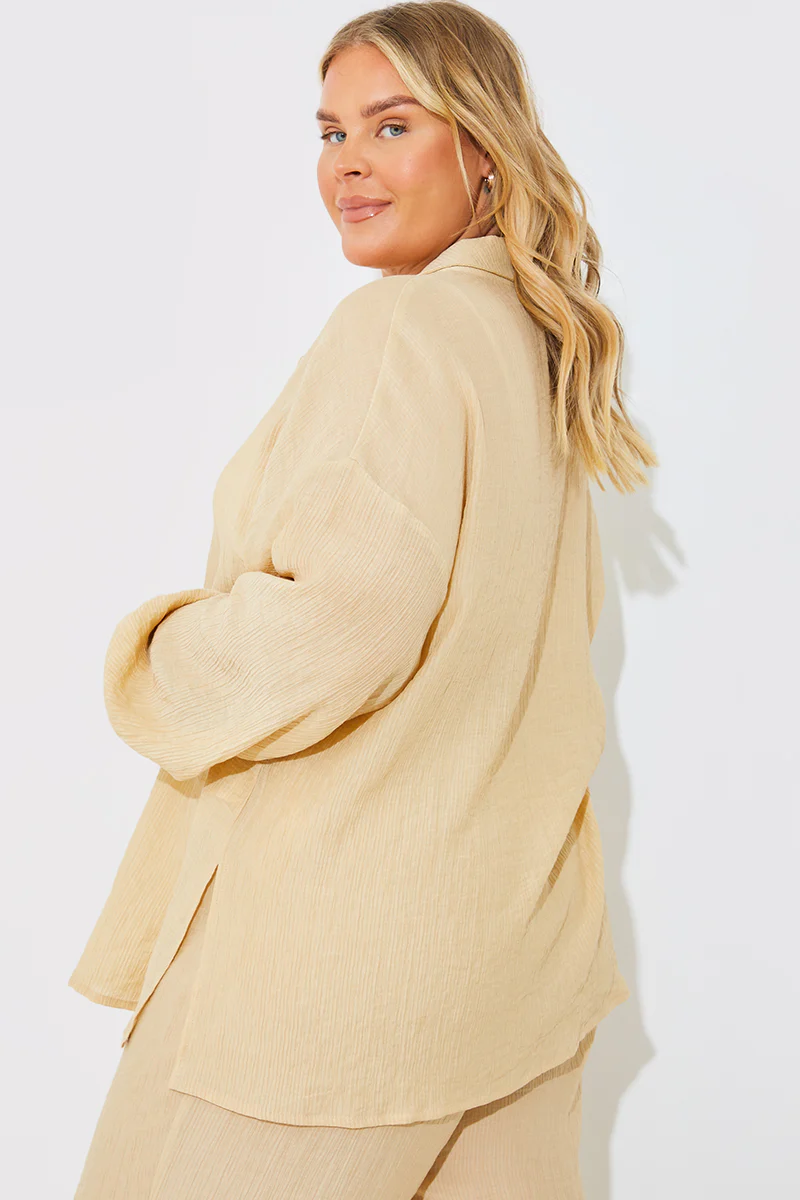 Crinkle Oversized Shirt - Image 8