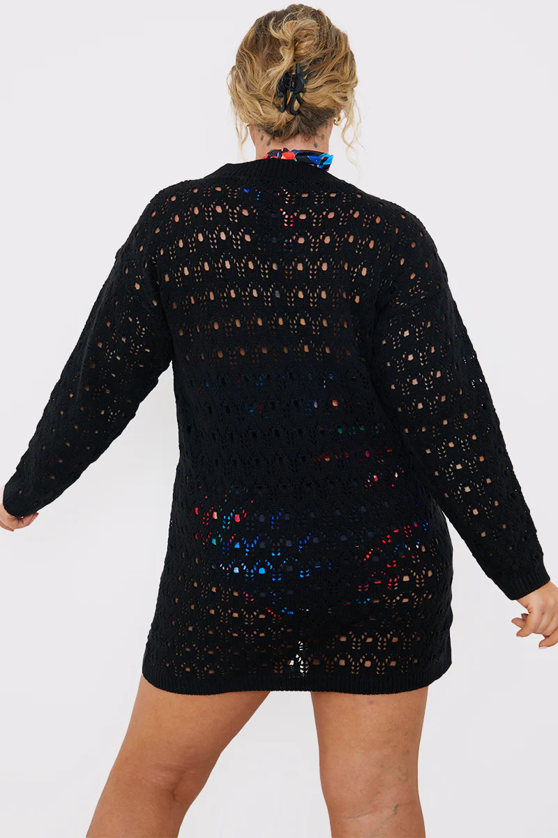 Crochet Mini Dress - Image 4