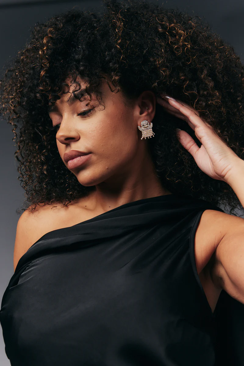 Diamante Ghost Earrings - Image 2