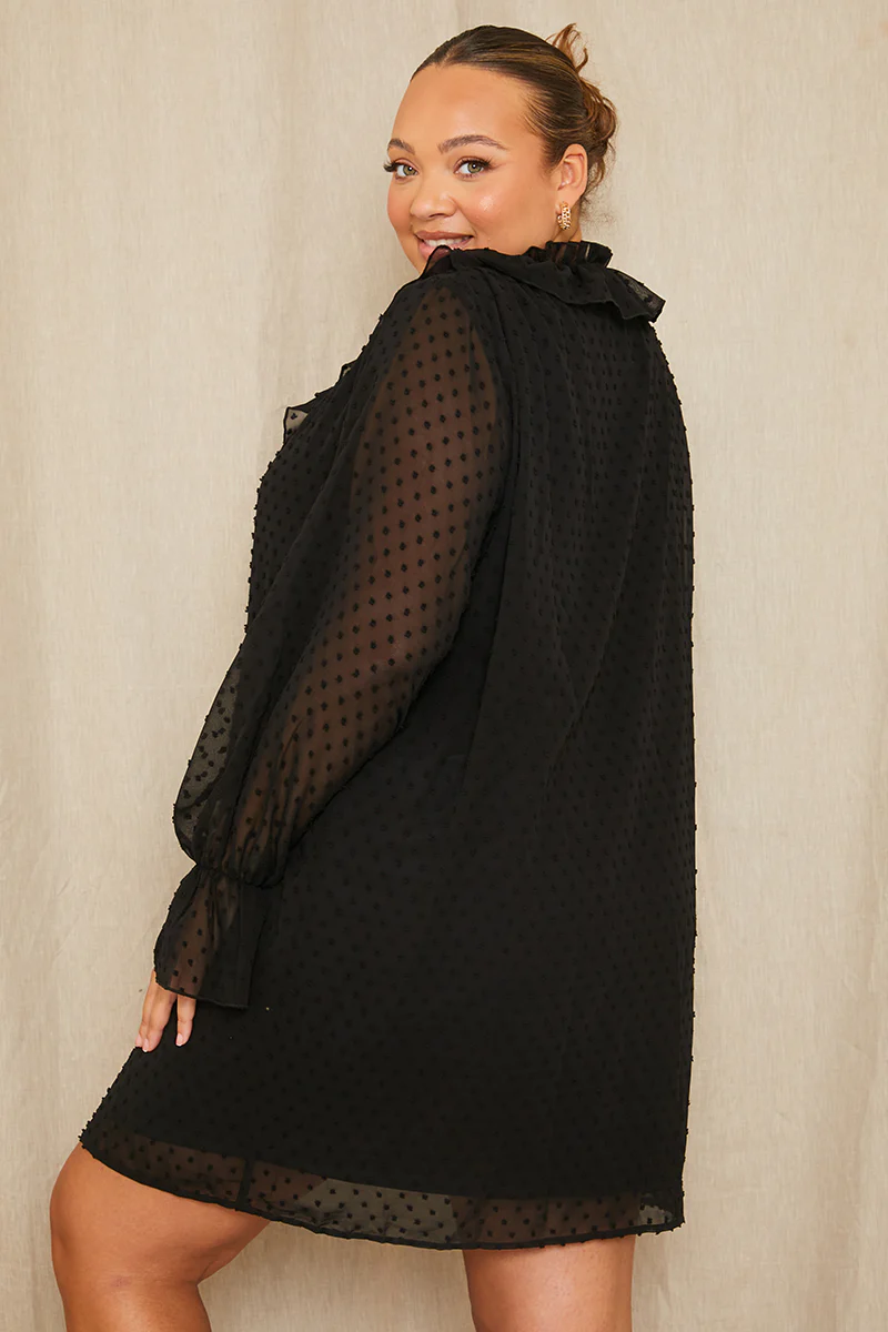 Dobby Frill Shift Dress - Image 6