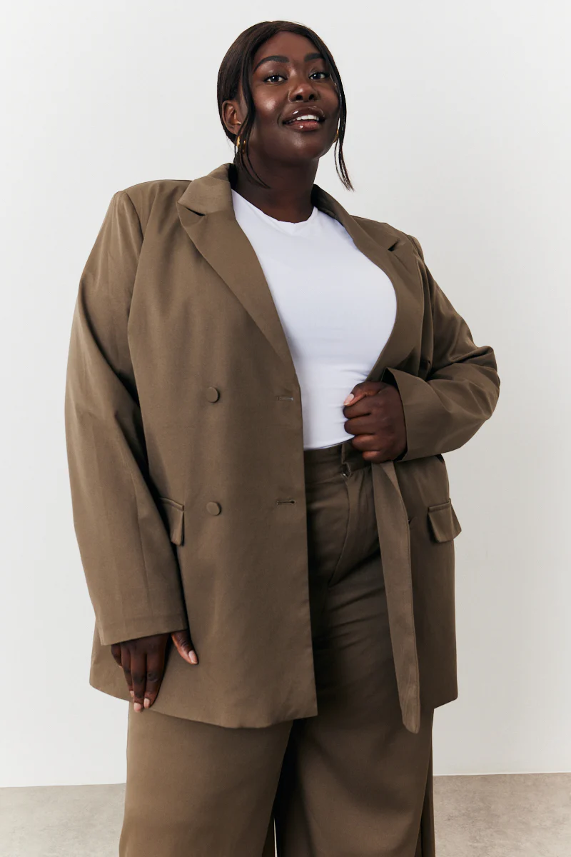 Double Breasted Tailored Co-Ord Blazer - Image 6