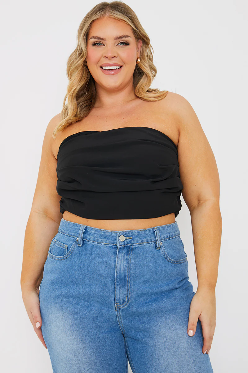 Draped Strapless Corset Top - Image 13