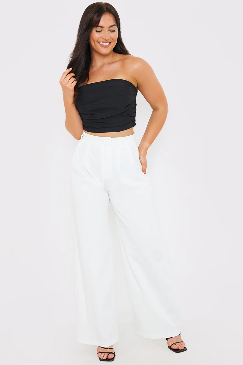 Draped Strapless Corset Top - Image 2