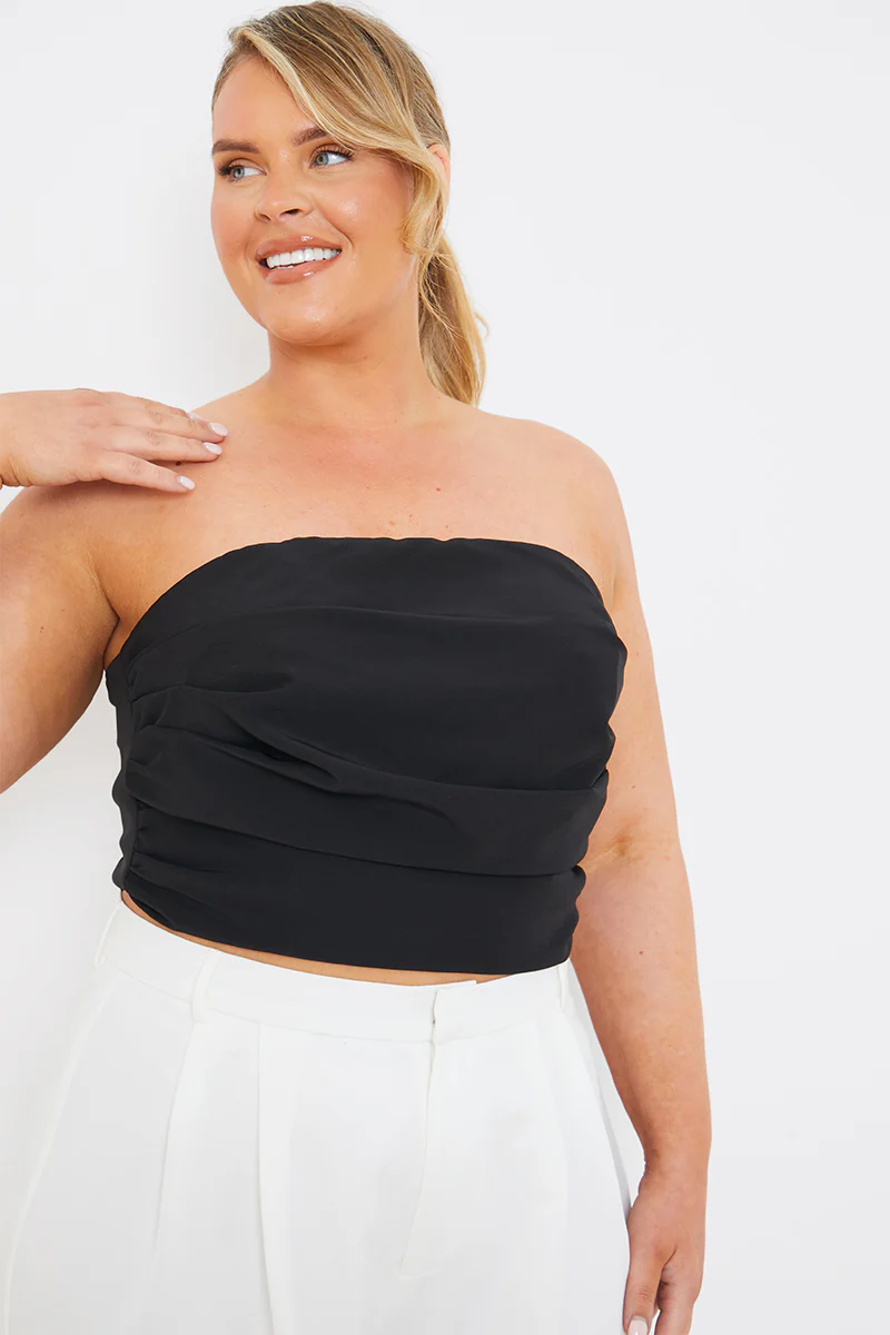 Draped Strapless Corset Top - Image 5