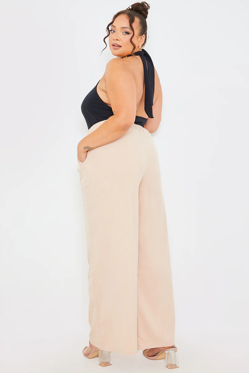 Elasticated Waist Wide Leg Trousers - Image 6