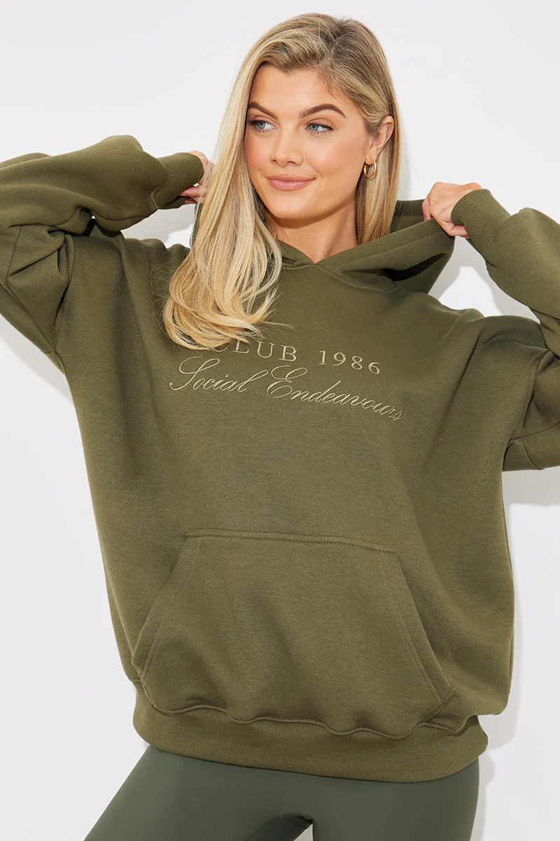 Embroidered Club 1986 Jersey Hoodie