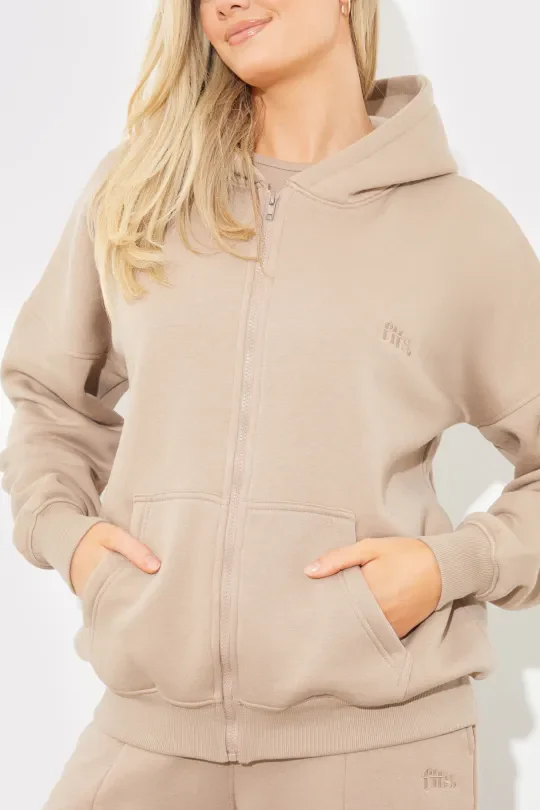Embroidered Zip Up Jersey Jacket - Image 11