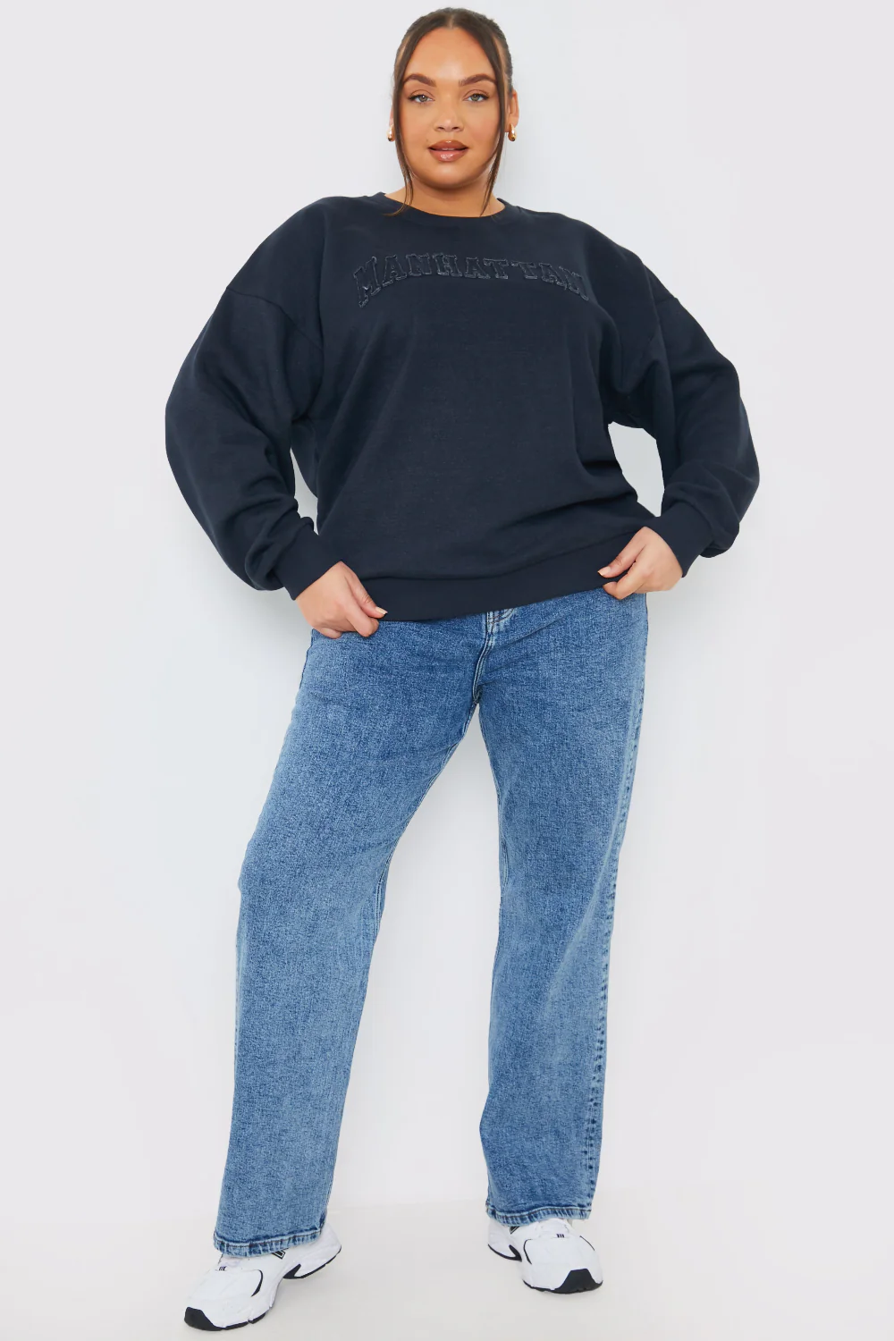 Embroidered Distressed Oversized Sweatshirt - Image 5