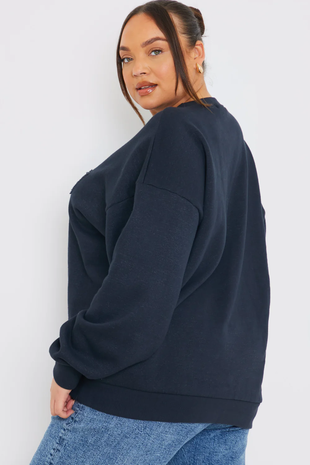 Embroidered Distressed Oversized Sweatshirt - Image 7
