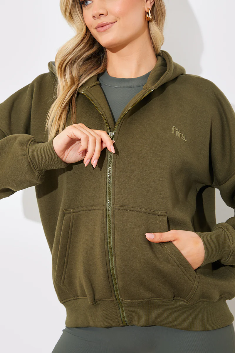 FITS EMBROIDED ZIP UP JERSEY JACKET - Image 19