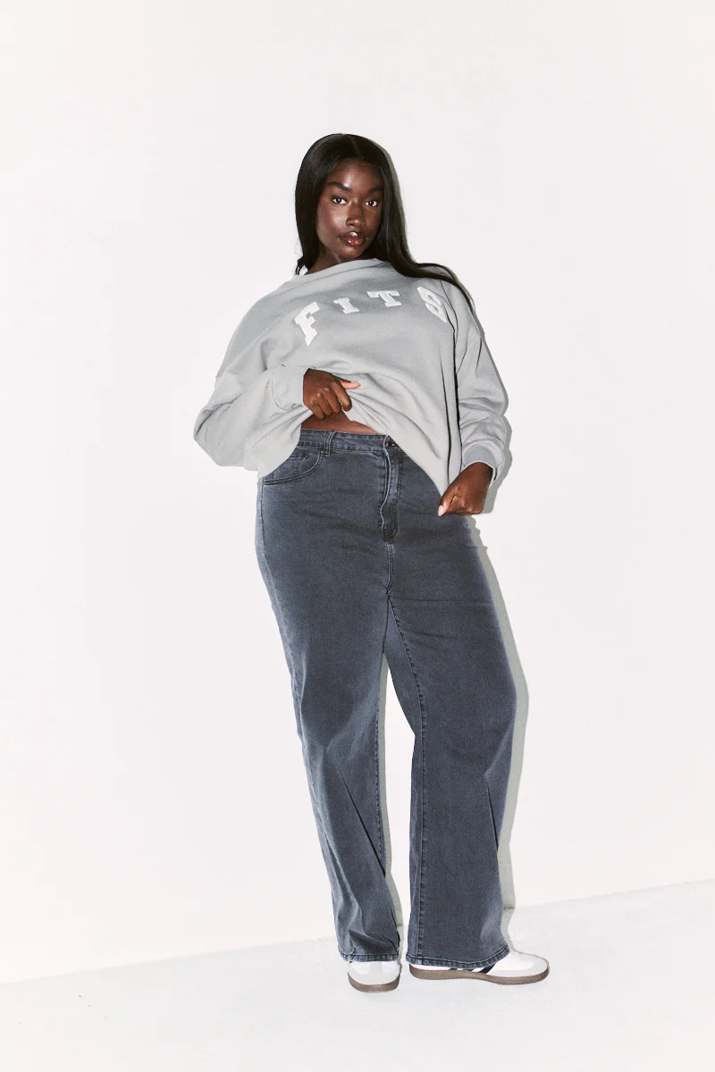 Fits Slogan Knitted Crew Neck Sweatshirt - Image 5
