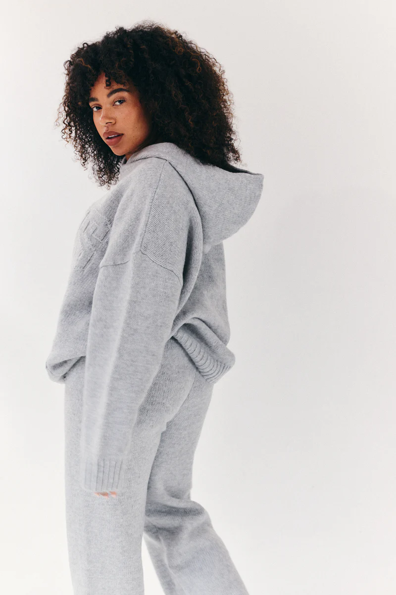 FITS Embossed Knitted Co-Ord Hoodie - Image 5