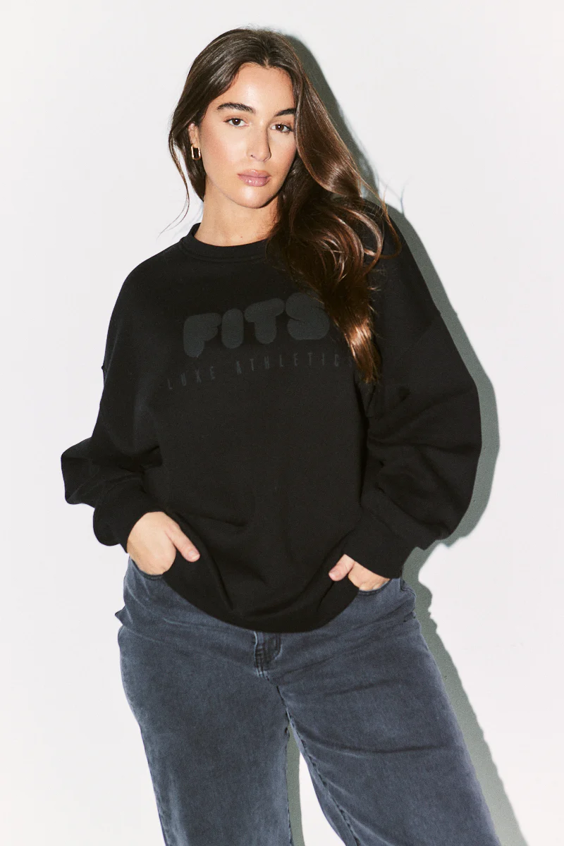 Printed Fits Crew Neck Sweatshirt
