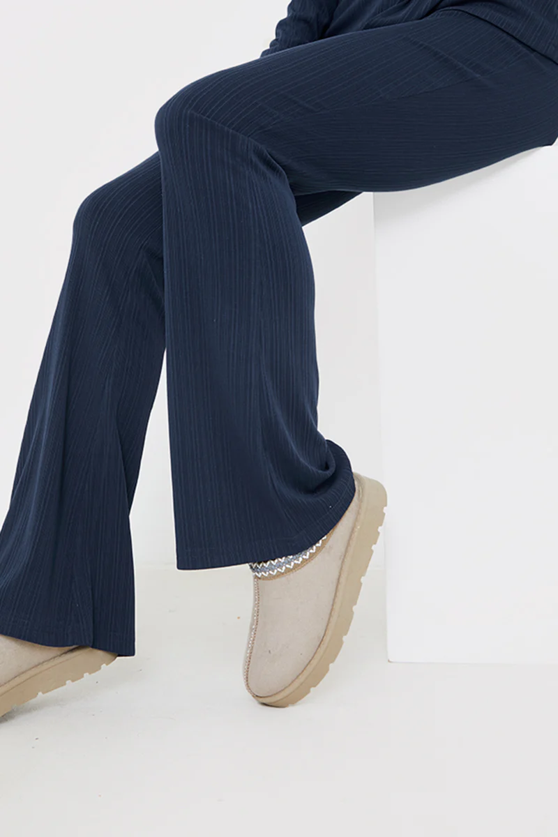 Flared Ribbed Co Ord Trouser - Image 4
