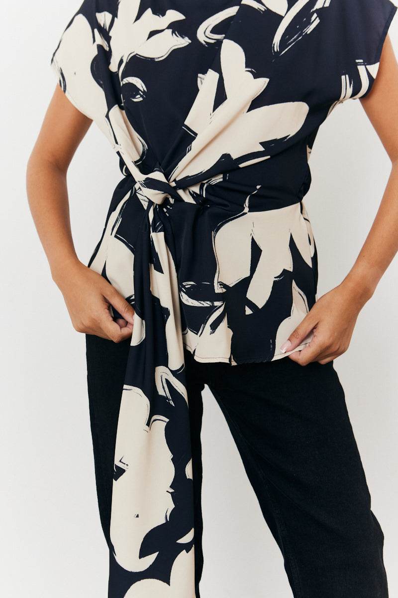 Abstract Drape Top - Image 3