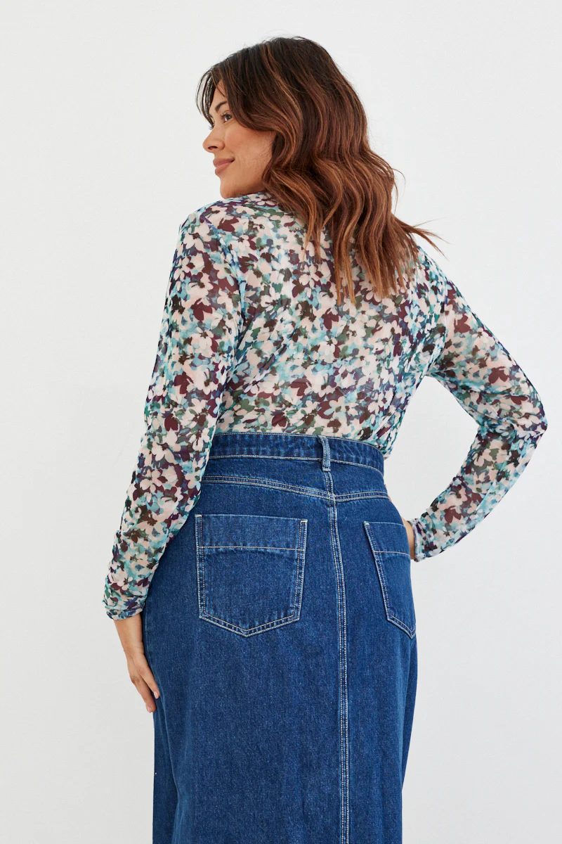 Floral Mesh T-Shirt - Image 3