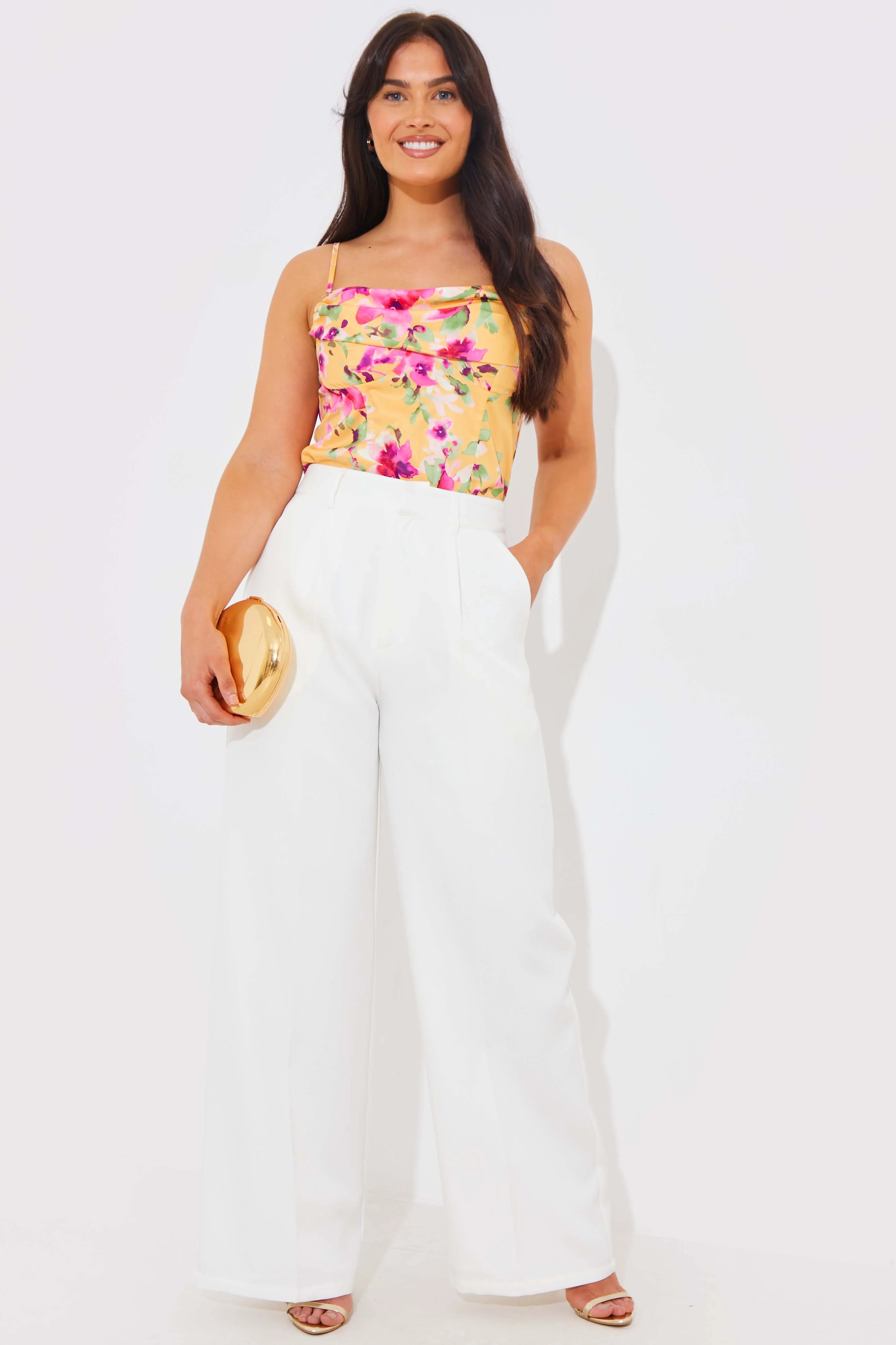 Floral Drape Bodysuit - Image 3