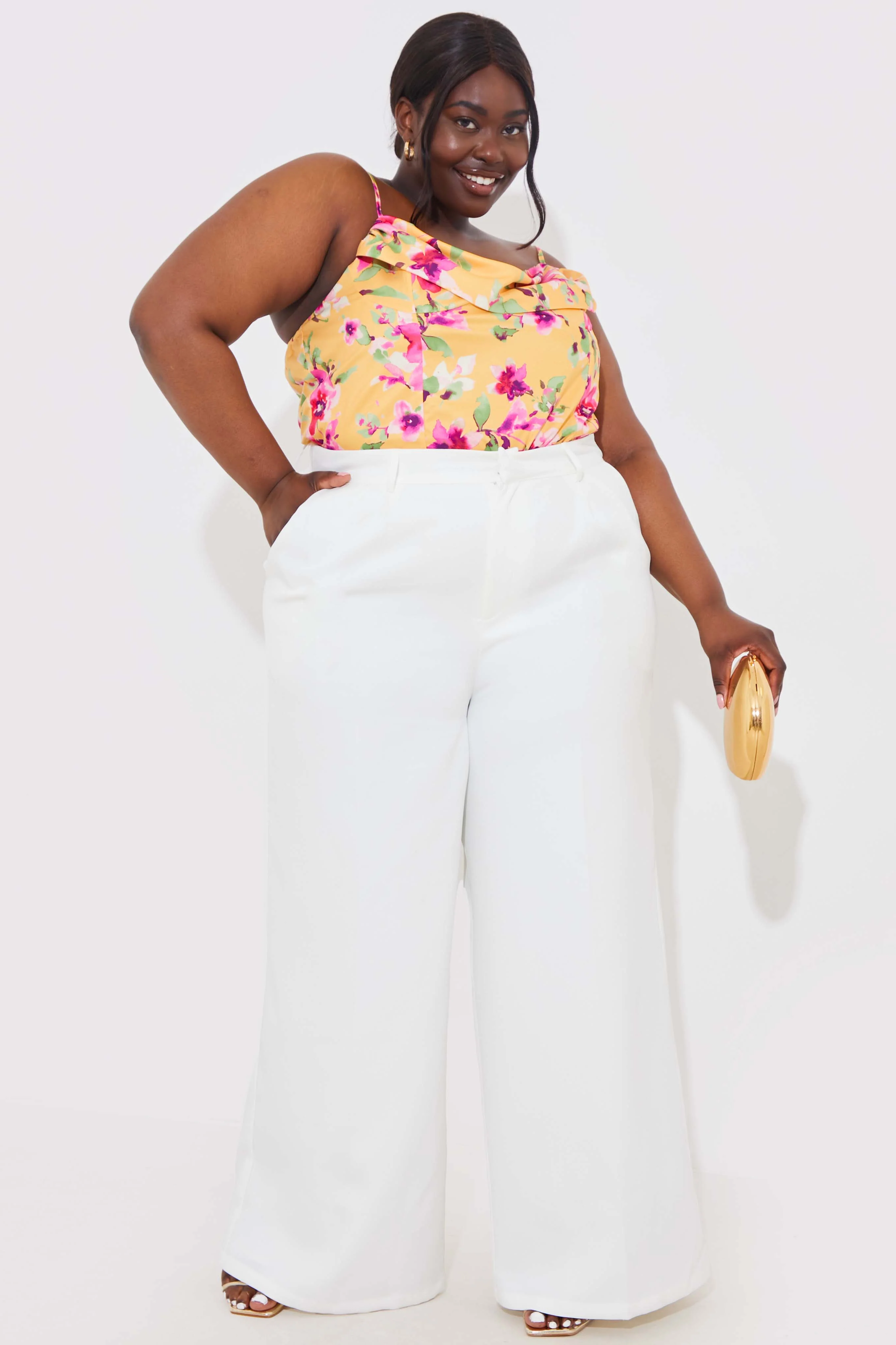 Floral Drape Bodysuit - Image 7