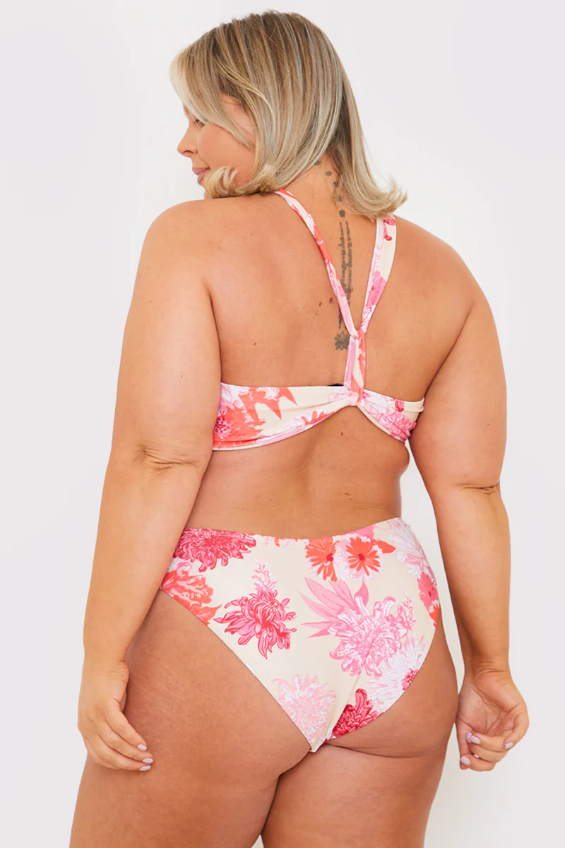 Floral Print Multiway Strap Ring Detail Bikini Top - Image 6