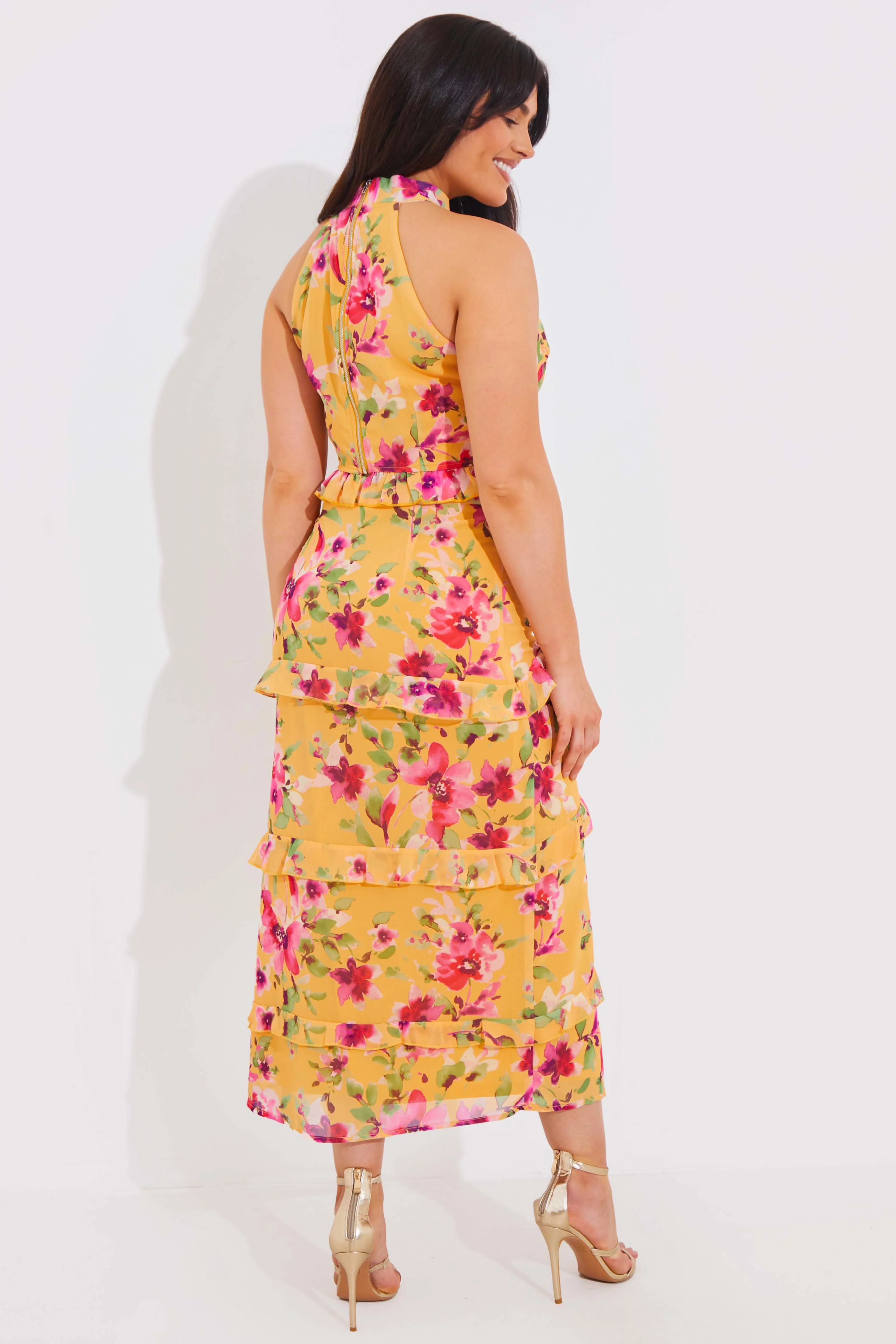 Floral Chiffon Maxi Co-Ord Skirt - Image 4