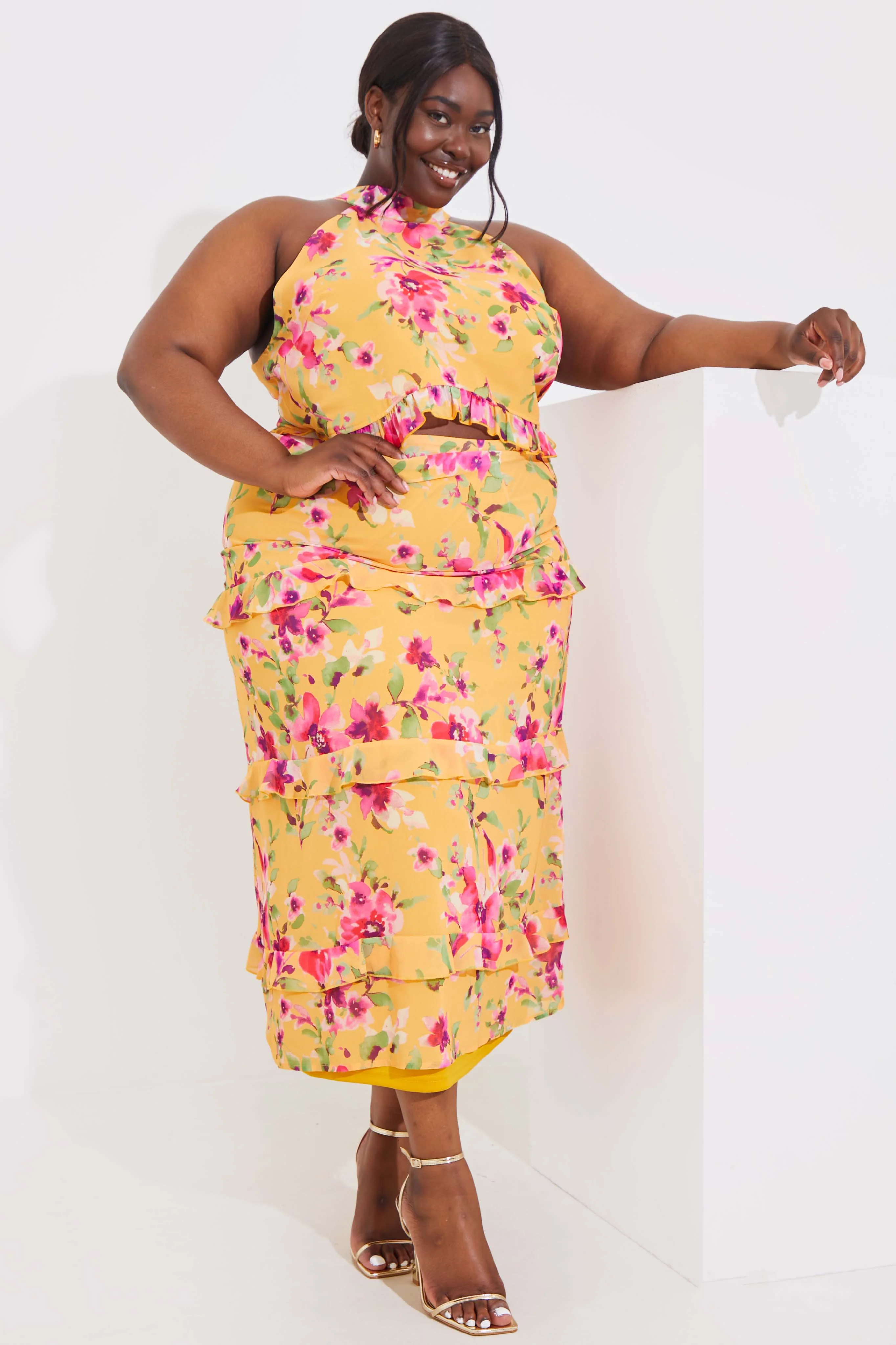 Floral Chiffon Maxi Co-Ord Skirt - Image 5