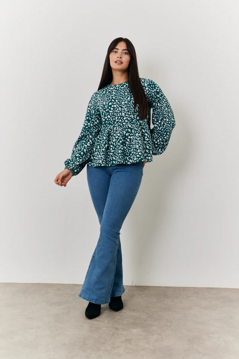 Floral Printed Smock Top - Image 2