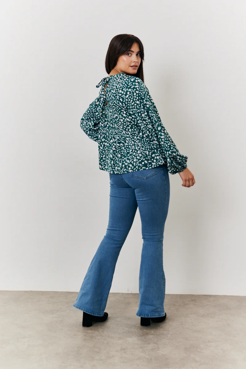 Floral Printed Smock Top - Image 4