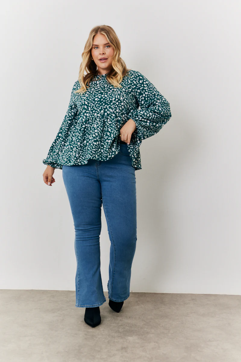 Floral Printed Smock Top - Image 6