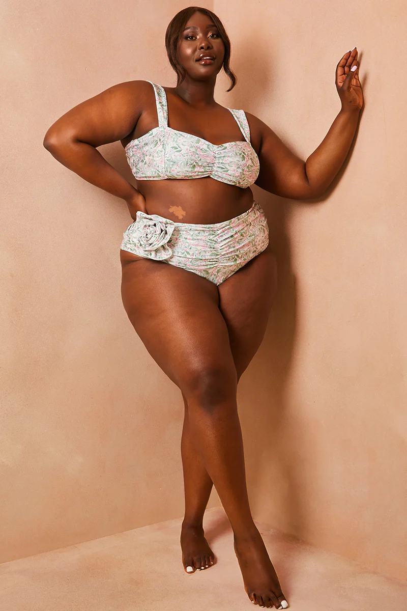 Floral So Perfect Wide Strap Bikini Top - Image 9