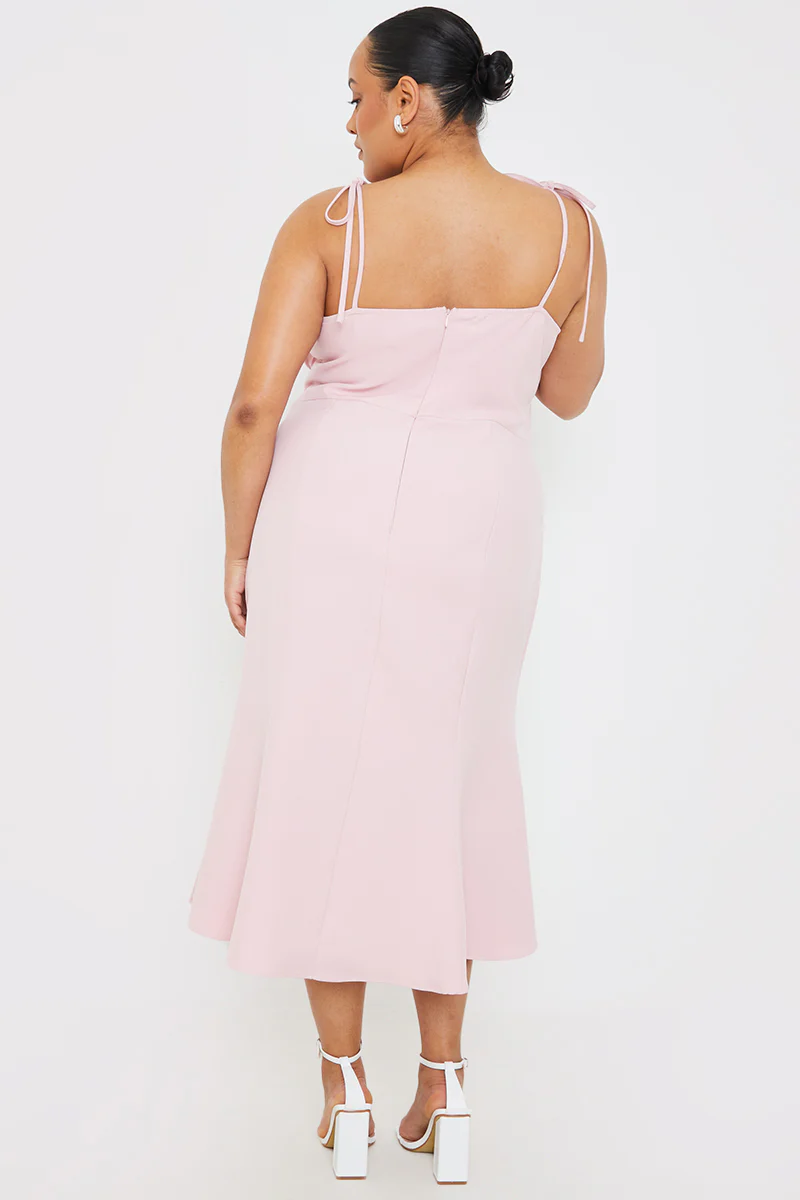 Gathered Bust Midi Dress - Image 7