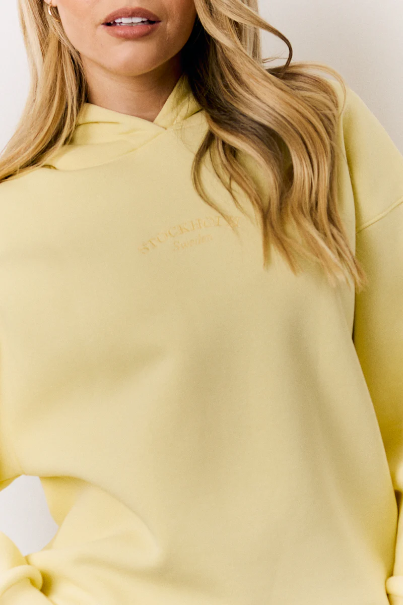 Yellow Graphic Oversized Hoodie - Image 3