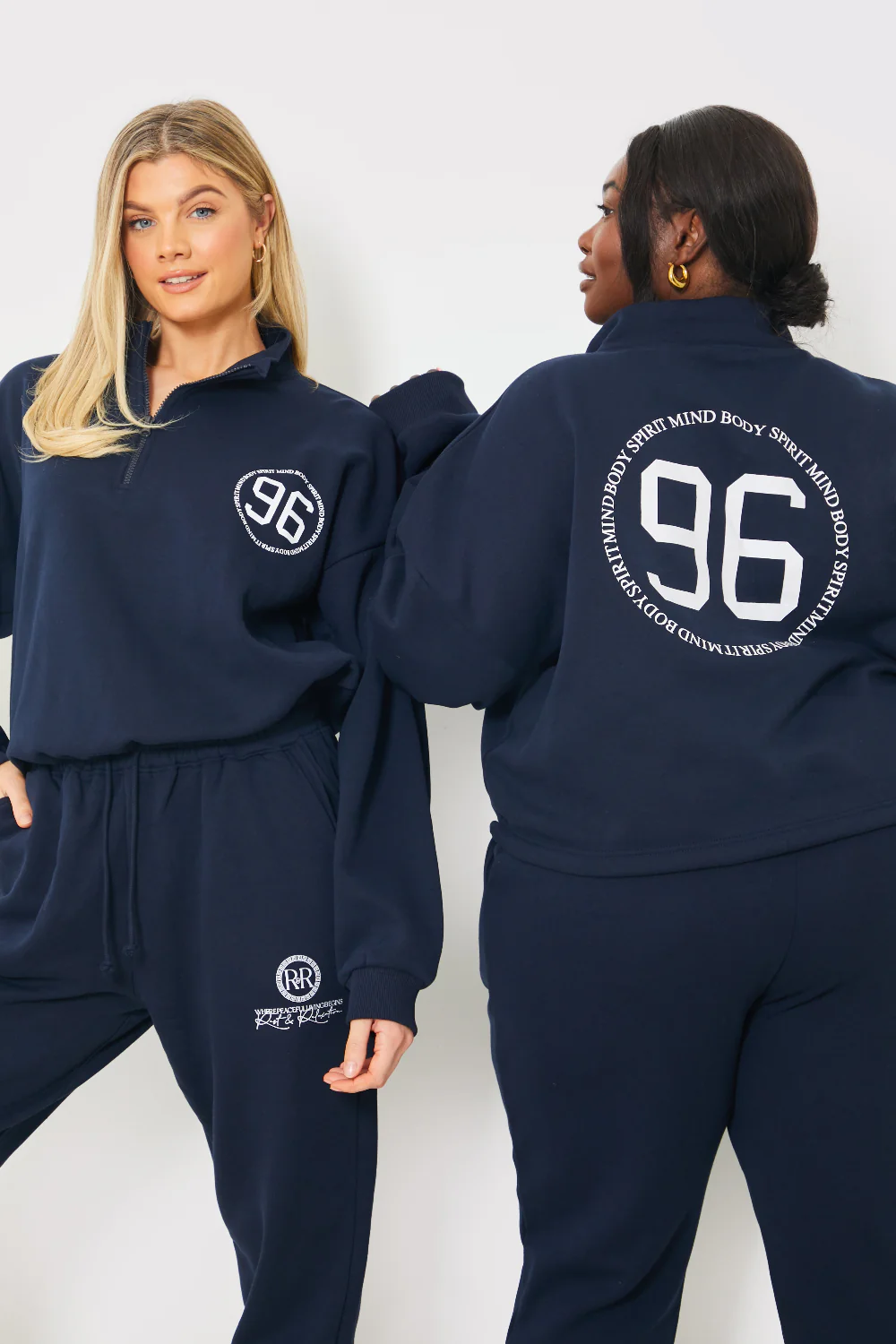Half Zip '96' Printed Toggle Sweater - Image 2
