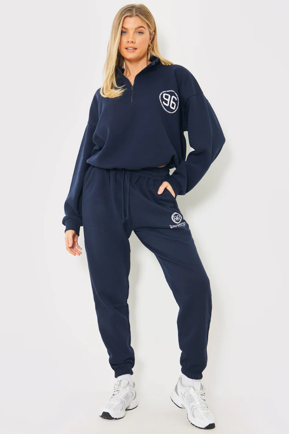 Half Zip '96' Printed Toggle Sweater - Image 3