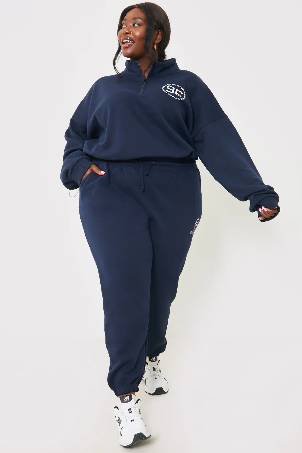 Half Zip '96' Printed Toggle Sweater - Image 8